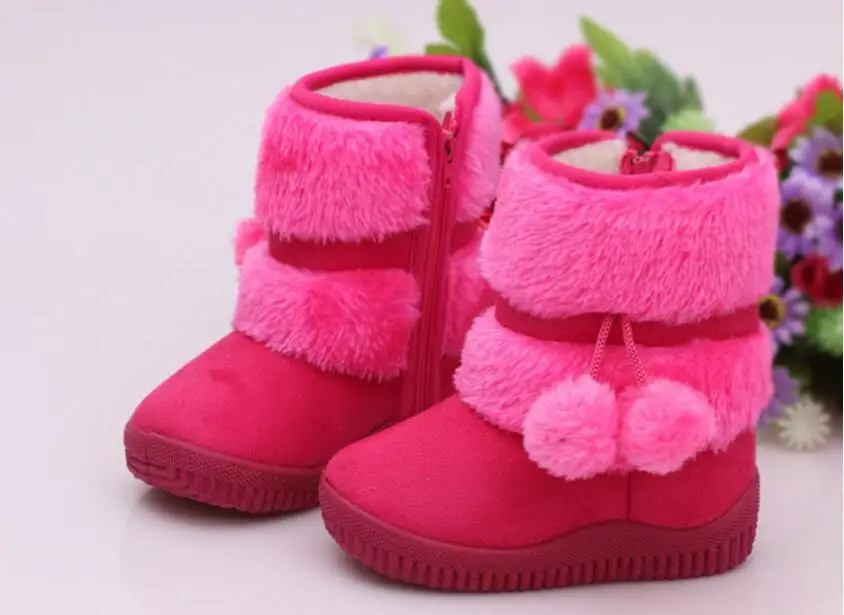 Girl's ball snow boots-17