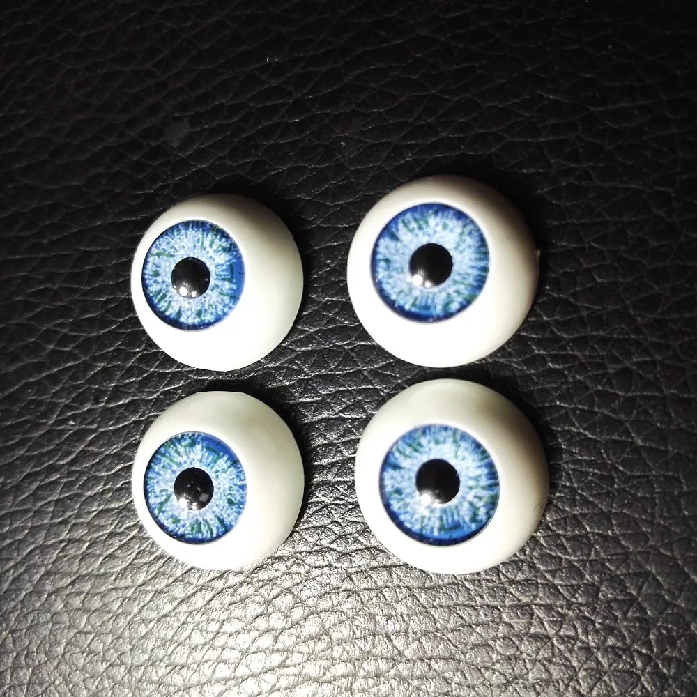 12 шт.(6 пар) 16 мм кукольные глаза полукруглые Акриловые Глаза для DIY Кукла Медведь ремесла разноцветные пластиковые куклы Глазные яблоки для кукол части игрушек