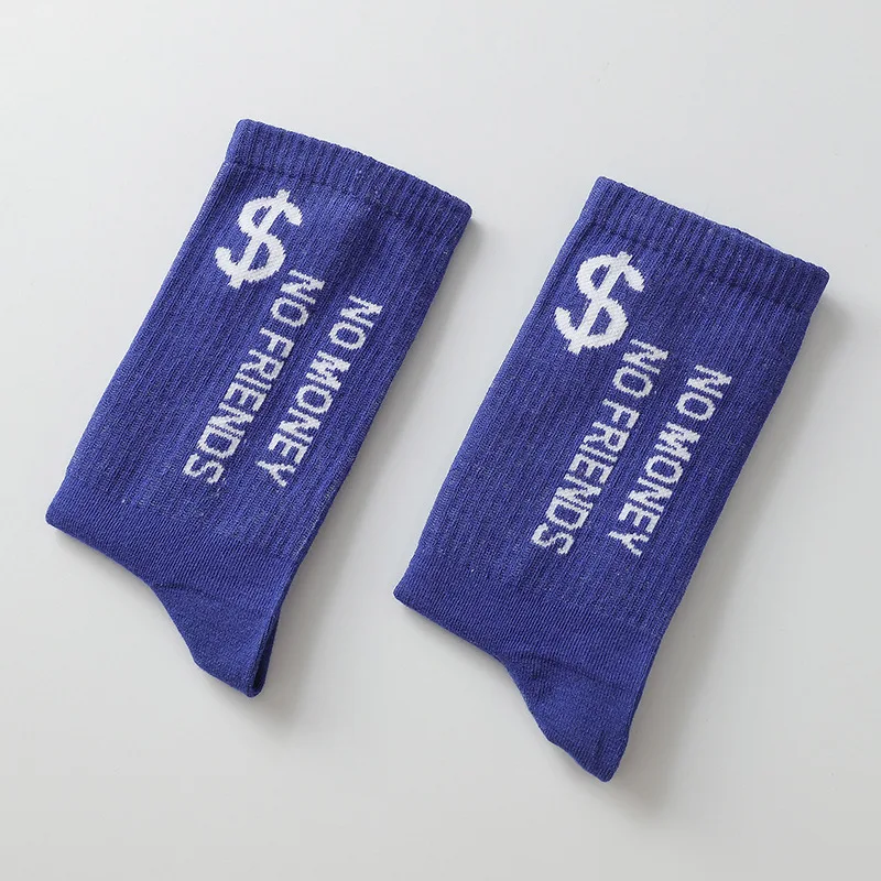 Мужские и женские носки уличные хип хоп носки доллар ins в средней длины носки в студенческом стиле 6 пар