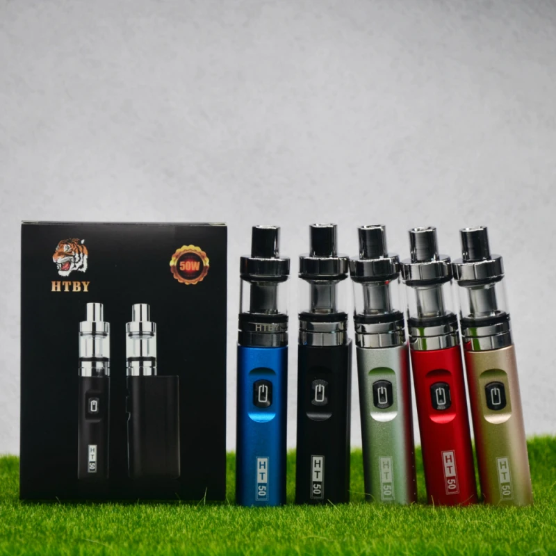 HT 50 Mod Starter Kit Electronic Cigarette 510 Vape 2200mAh Built-in Battery HT50 50W Box Mod 2ml Atomizer Tank Vaporizer Kit HT 50 Mod Starter Kit Electronic Cigarette 510 Vape 2200mAh Built-in Battery HT50 50W Box Mod 2ml Atomizer Tank Vaporizer Kit