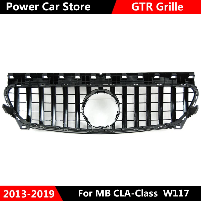 Передняя решетка для автомобиля GTR Style Mercedes Benz W117 CLA180 CLA200 CLA250 CLA260 CLA45 Для AMG 2013 2016/2017
