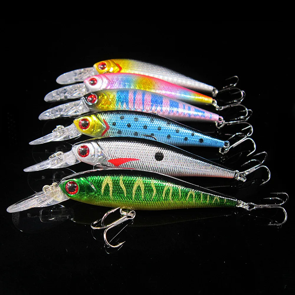 

6pcs Fishing Lure Deep swim hard bait fish artificial baits minnow wobbler japan peche jerkbait bass pike trolling yo zuri E173