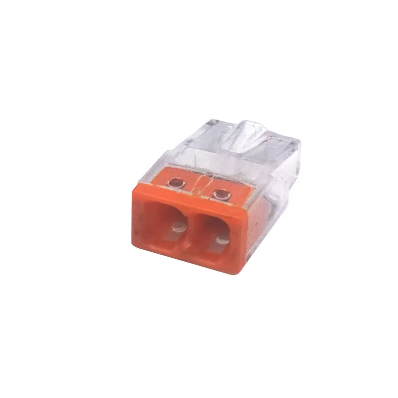 10 шт./лот EU2.5-412 Push провод для распределительной коробки Жесткий провод быстрая вилка подключения Электрический Компактный блок клеммный разъем для кабеля