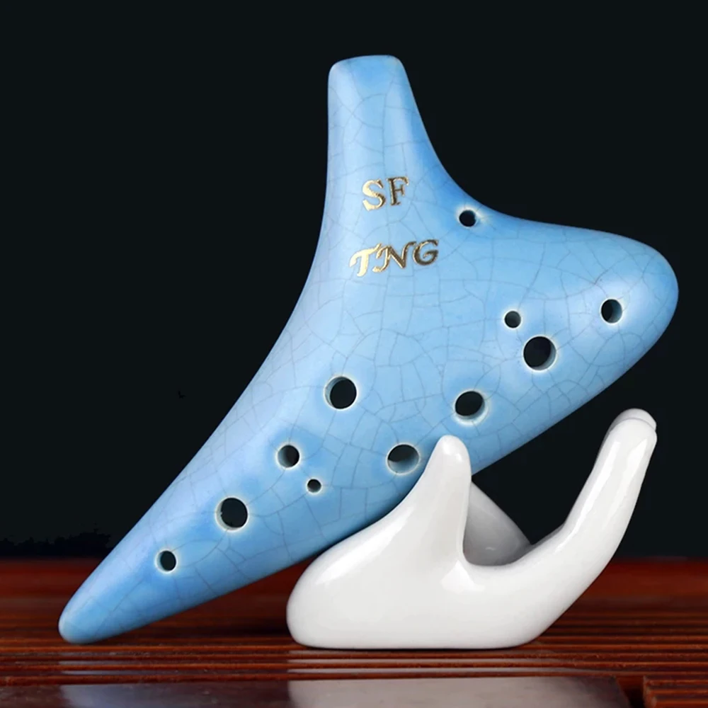 12 Holes Ocarina Alto C Tone Key Soprano G Musical Instruments ...