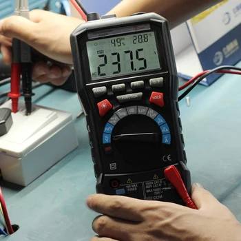 

Mini LCD Digital Display Mulmeter DC AC Voltage Current Resistance Multimetro Diode Tempeature Tester Automatic Multimeter