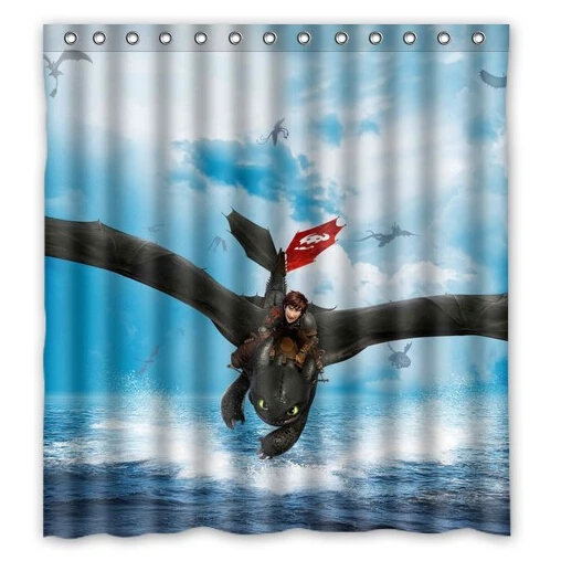 Free Shipping Home Decor how to train your dragon Custom Shower Curtain