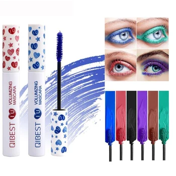 

Blue Mascara Waterproof Eyelashes Curling Lengthening Rimel Makeup Colorful Pigment Black Eyes Lash Lift Make up Green Mascara