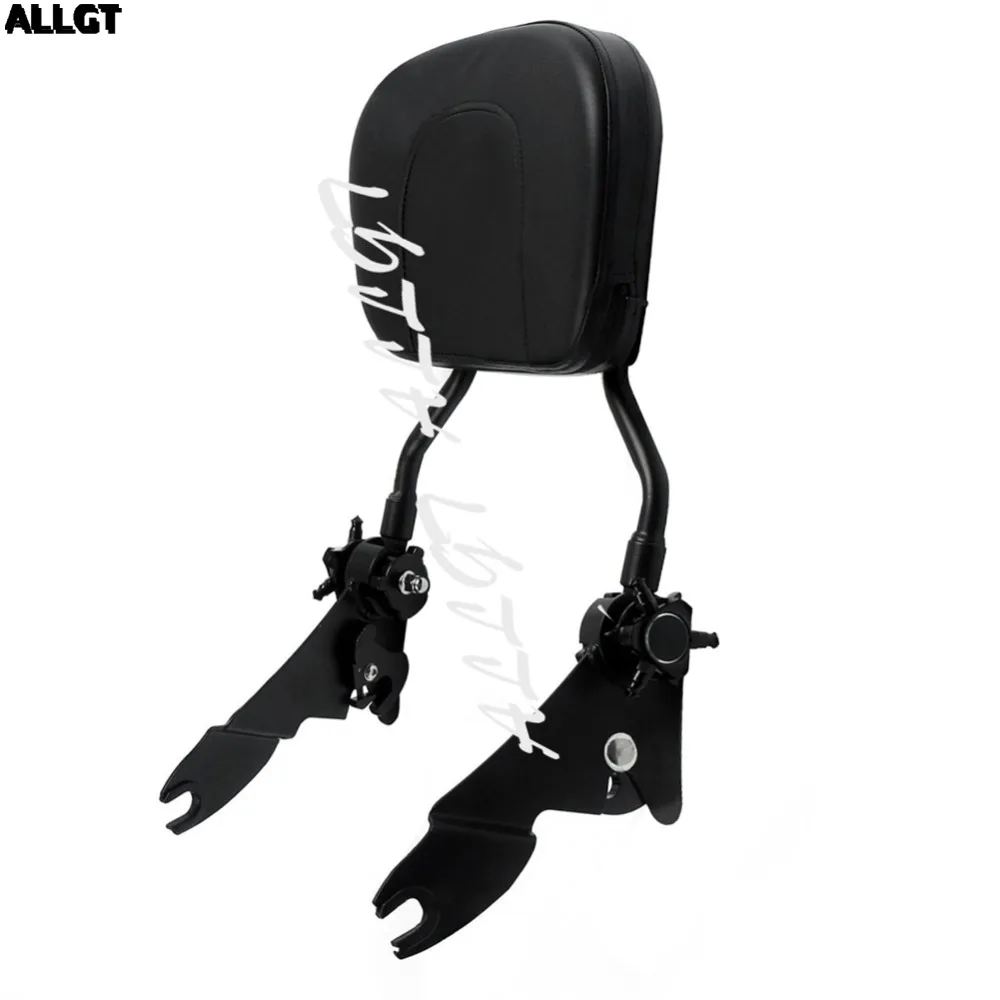 

ALLGT Rear Adjustable Detachable Backrest Sissy Bar for Harley Touring Road King 2009 2010 2011 2012 2013 2014 2015 2016