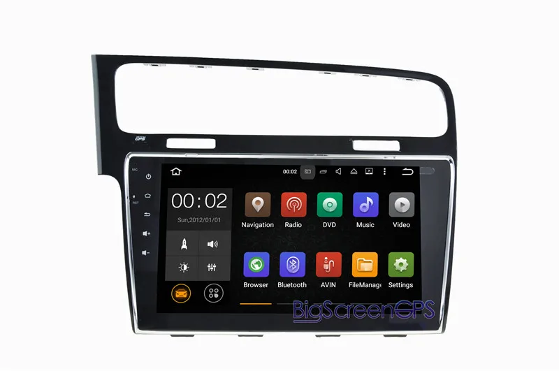 Best 10.1 Inch The newest Android 7.1 Quad Core GPS Navigation For  Volkswagen VW GOLF 7 2013 Stereo Multimedia Free Map Bluetooth 2