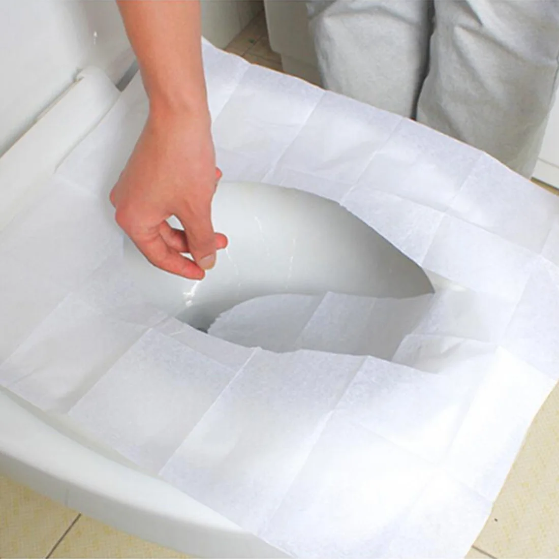 Сиденья бумага для туалетного сидения для путешествий кемпинга аксессуары для ванной комнаты 10 шт./упак. туалетная бумага коврик одноразовый Туалет