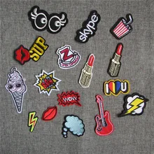 1pcs sell multiple style select hot melt adhesive applique embroidery patch DIY clothing accessory patch C413-C431