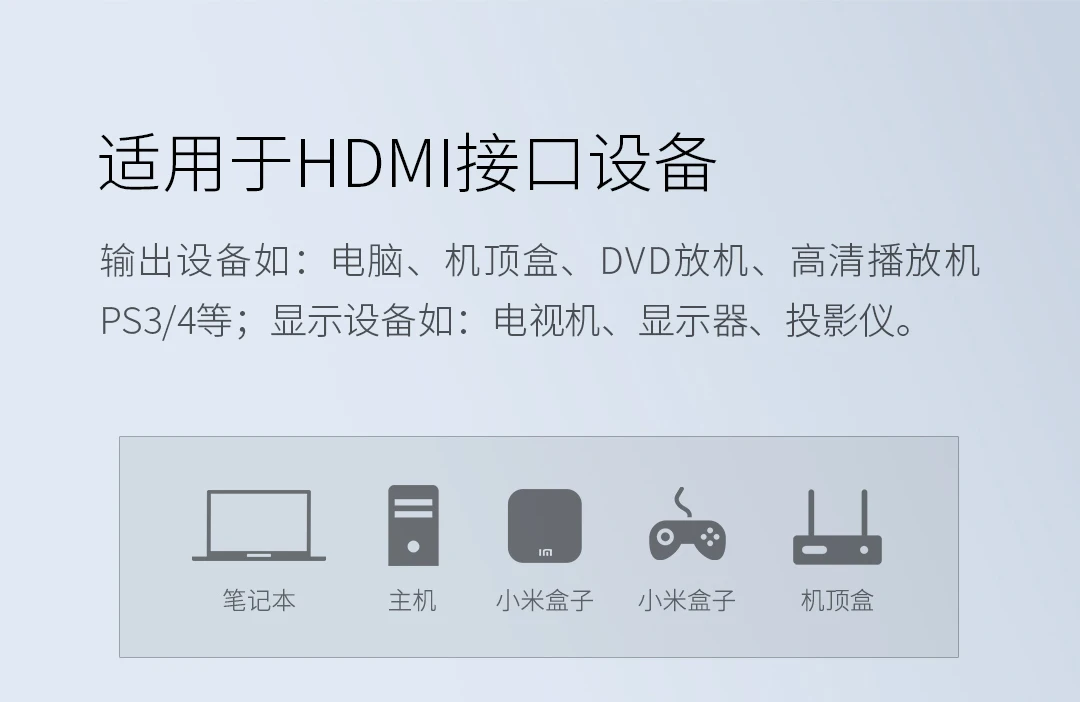 Xiaomi Mijia двусторонний HDMI распределительный Коммутатор поддерживает HD 4K для интерфейса HDMI оборудования из алюминиевого сплава