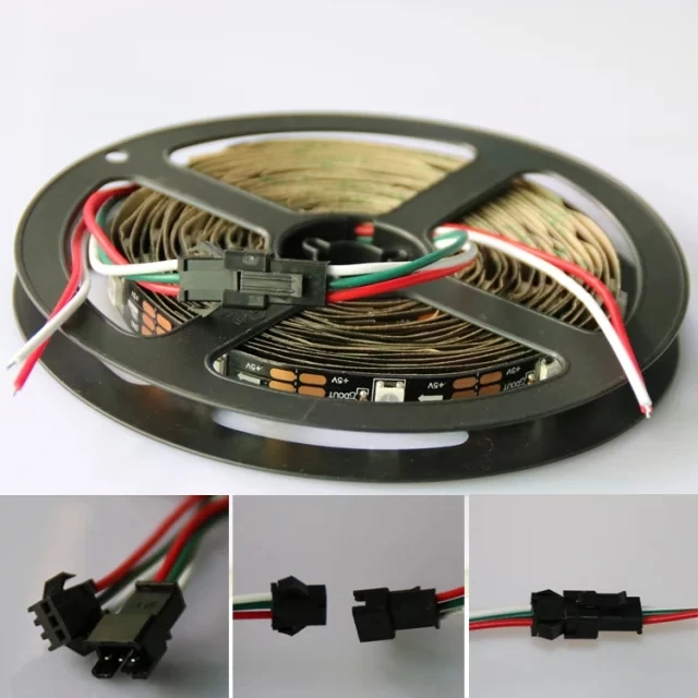 5M LED strip 5050 RGB 12V WS2811 IC addressable 30/48/60 LEDS/M 10/16/20 pixels/m IP30/IP65/IP67