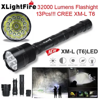 

XLightFire 32000 Lumens 13x CREE XML T6 5 Mode 18650 Super Bright LED Flashlight Safety & Survival Z0531