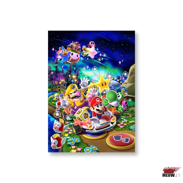 Super Mario Posters Wall Art Printed Canvas Painting Room Decoration