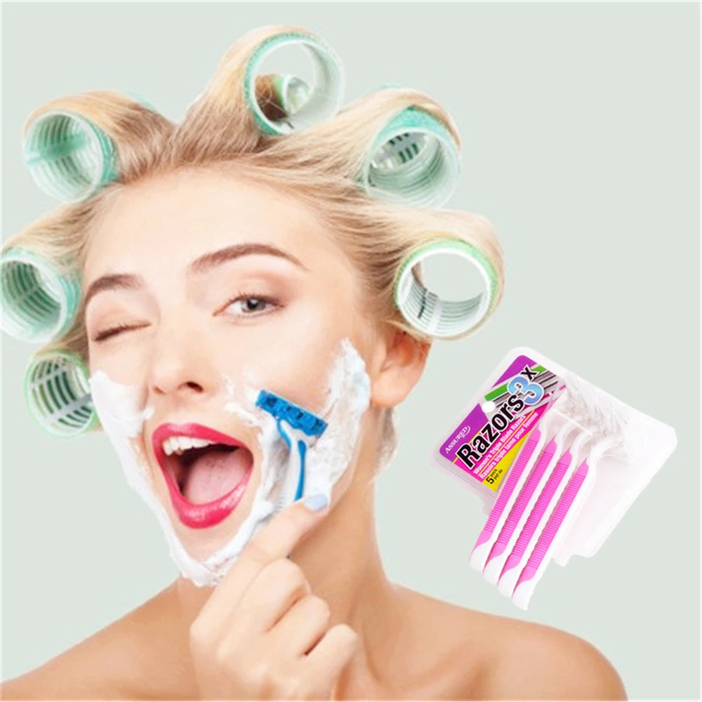 

Cheapest 4pcs Face Shaving In Original Package Three layer stainless steel blades New Version Shaving Razor Shaver Razors Shavin