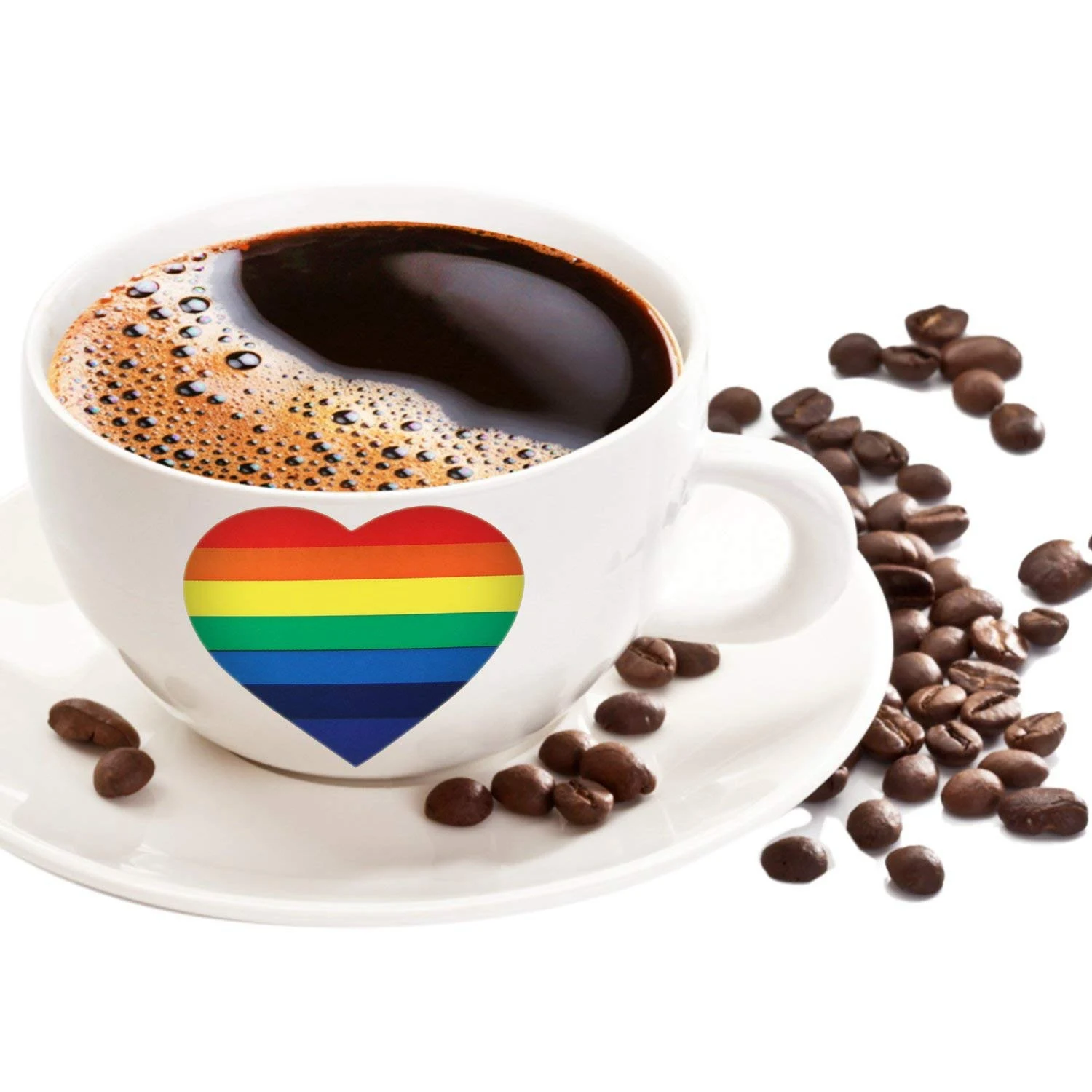 Gay Pride Stickers-500-граф любовь Радуга наклейки рулон в форме сердца, Pride этикетки типа «флажок» для подарков, поделок, конверт Sealin