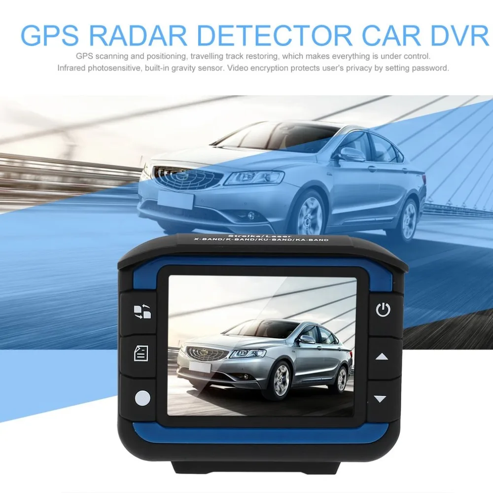 GPS Radar Detector Car DVR 3 In 1 Full HD 720P Radar Video Recording Machine Vehicle Fixed Flow Speed Driving Recorder