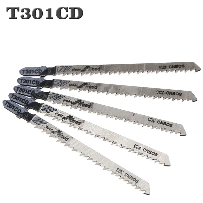 

5pcs Jig Saw Blades Steel Jig Hacksaw Saw Blade Set Cutting Tool for Wood Sheet Panels