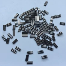 50 шт./партия, рыболовные двойные отверстия, медные трубки, рыболовные провода, обжимные рукава, соединитель, рыболовные снасти, коробка, Аксессуары для рыбалки