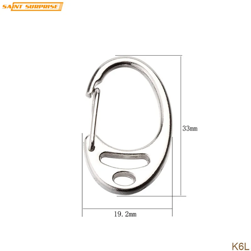 

Nickel Plated Zinc Alloy Swivel Snap Hook Keyring Keychain Key Ring for DIY Accessories K6L 19.2mm x 33mm