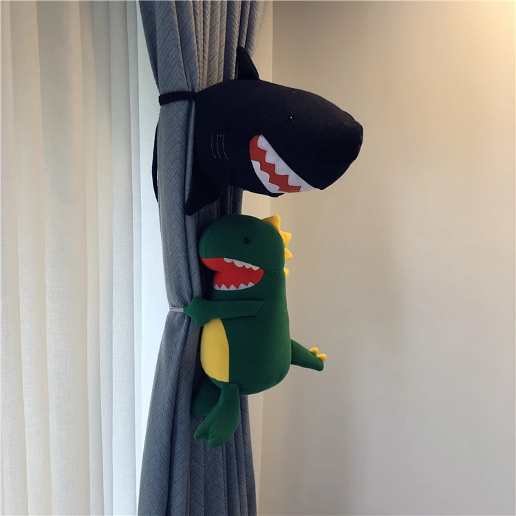 

Cartoon Dinosaur Shark 27-35cm Soft Stuffed Doll Curtain Buckle Plush Toys Home Decoration Birthday Gift #1512