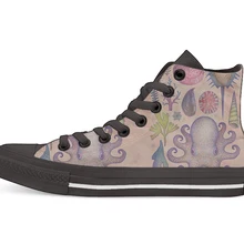 Aequoreus vita новинка дизайн с высоким берцем; парусиновая обувь; обувь под заказ; обувь на плоской подошве повседневная обувь Прямая