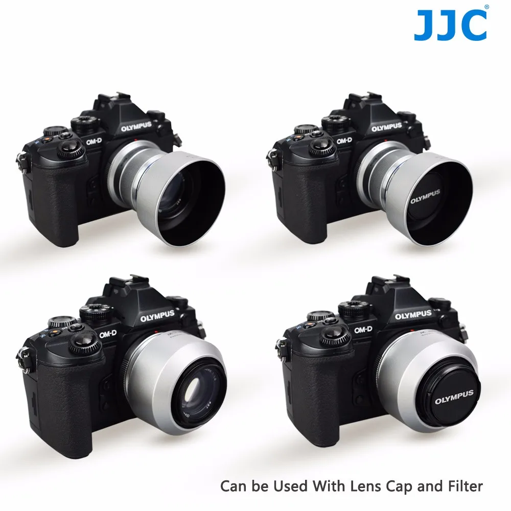 JJC LH-J40B Серебряный 45 мм Камера бленда объектива для Olympus M. ZUIKO DIGITAL 45 мм f/1,8 черный Версия объектива
