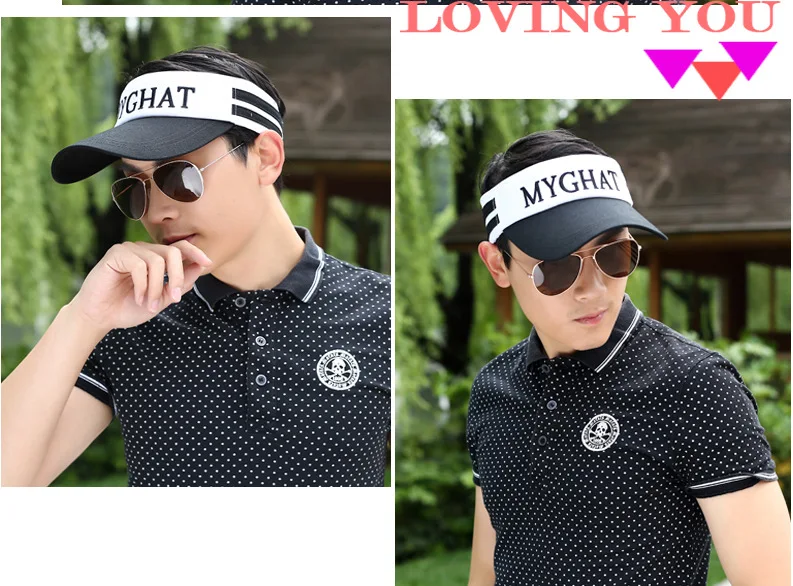 sun visor caps men women sun visor hat outdoor summer black white visors for women  (18)