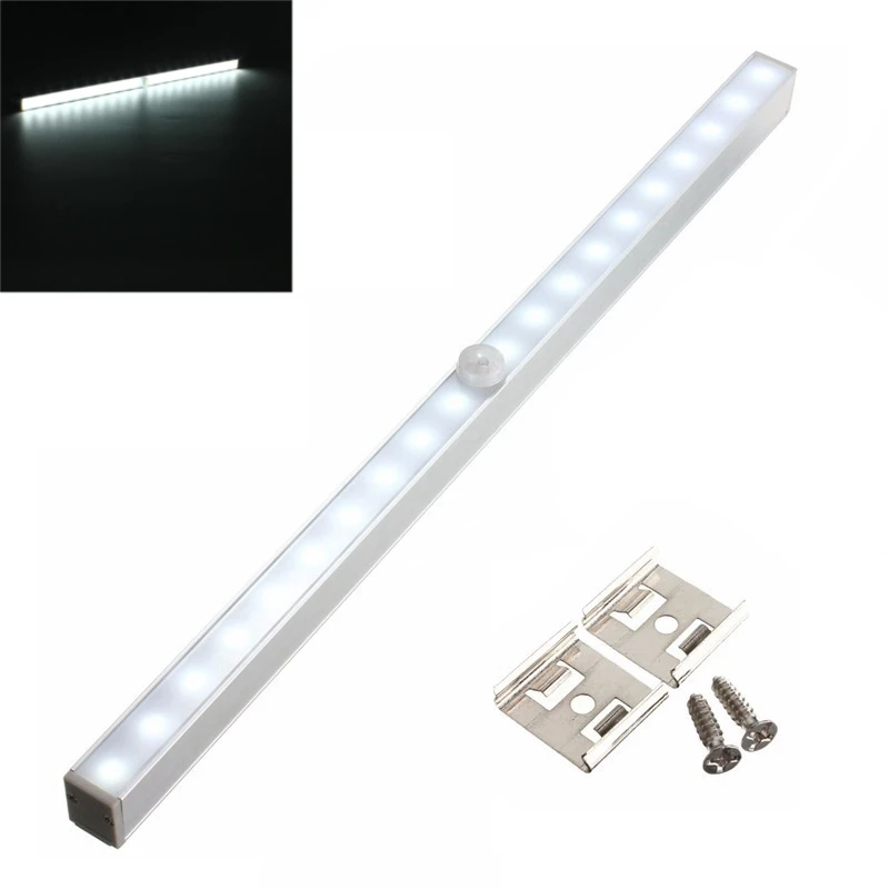 

PIR Sensor LED Light Tube Night Light 20 LED Wireless PIR Motion Sensor Battery Power Cabinet Drawer Light Closet Cabinet Lamp