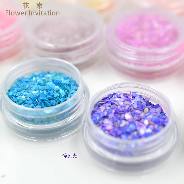 

Flower Invitation Shells Paper DIY Hand Ornaments Flash Nail Ornaments Decorations