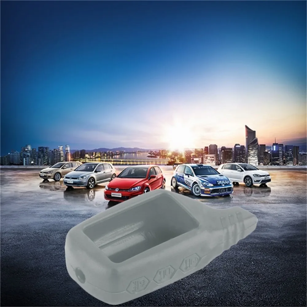 

10 Pcs Grey B9 Mini Silicone Shell Cover for Remote Control Two-way Car Alarm System