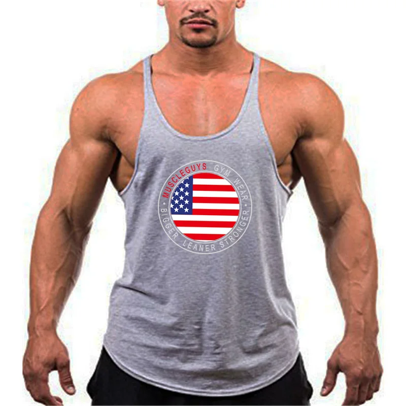 Мужские майки для занятий спортом Muscleguys майка бодибилдинга с стрингером мужчин