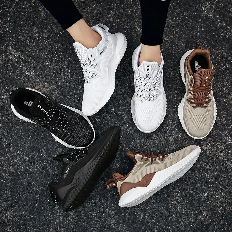 

2019 Original Four Seasons Running Shoes Men Lace-up Athletic Trainers Zapatillas Sports Male Shoes Outdoor Walking Sneakers