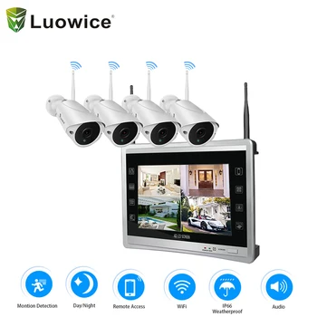 

2mp security suveillance cctv camera wifi wireless 4ch with screen Wifi ip camera 1080p