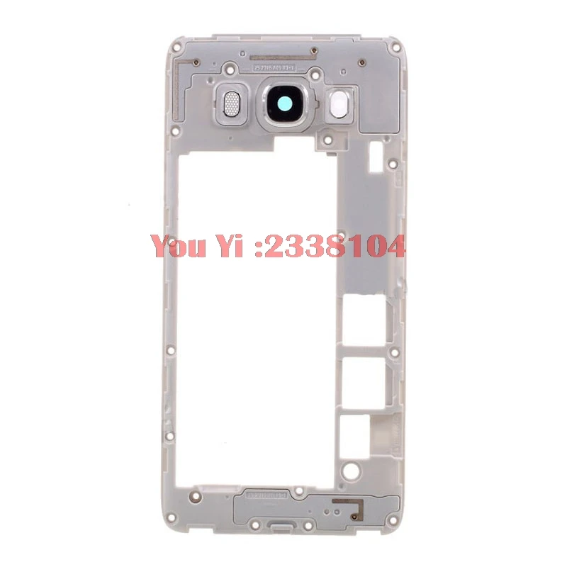 10 шт/партия средняя рамка часть для Samsung Galaxy J5 j510 чехол на заднюю крышку с объективом камеры