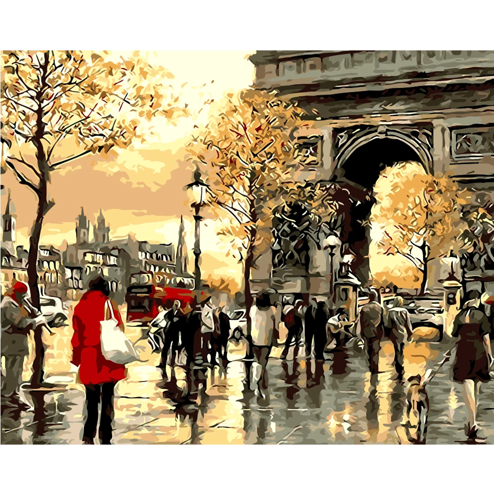 

DIY PBN Beautiful Life Arcylic Painting By Numbers On Canvas Framed Wall Pictures Art For Living Room Home Decoration