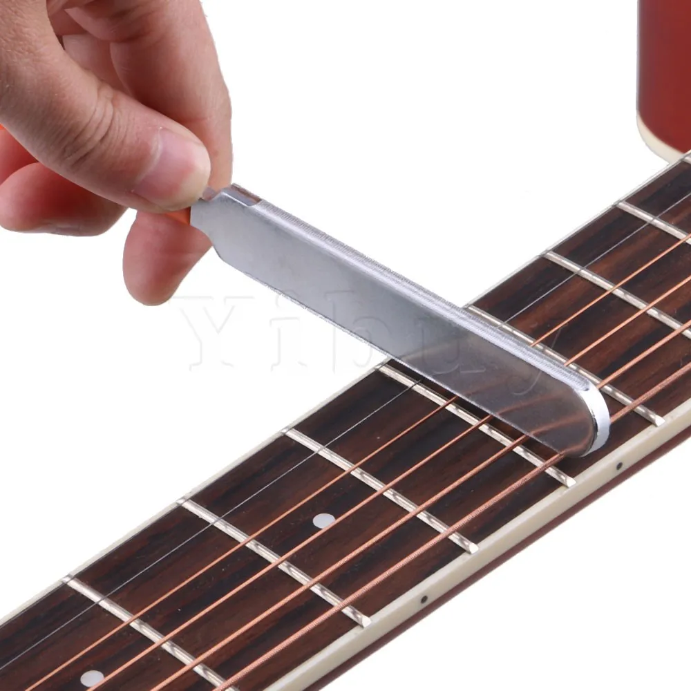 Yibuy 184 x 15 x 4mm Guitar Fret Crowning Luthier File Dual Cutting