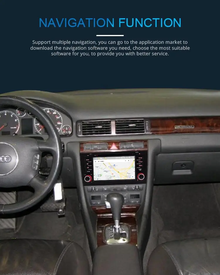 Cheap JDASTON Octa Cores Android 9.0 4G+32G Car DVD Player For AUDI A6 S6 RS6 1997-2004 Car Multimedia GPS Stereo 2 Din Car Radio WIFI 3