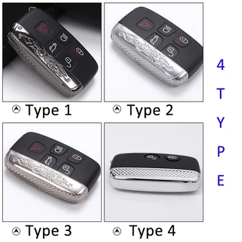 

Alloy 5 Button Car Key Shell Trim Remote Key Case Cover For Land Rover Discovery 5 LR 4 For Range Rover Velar Sport Vogue