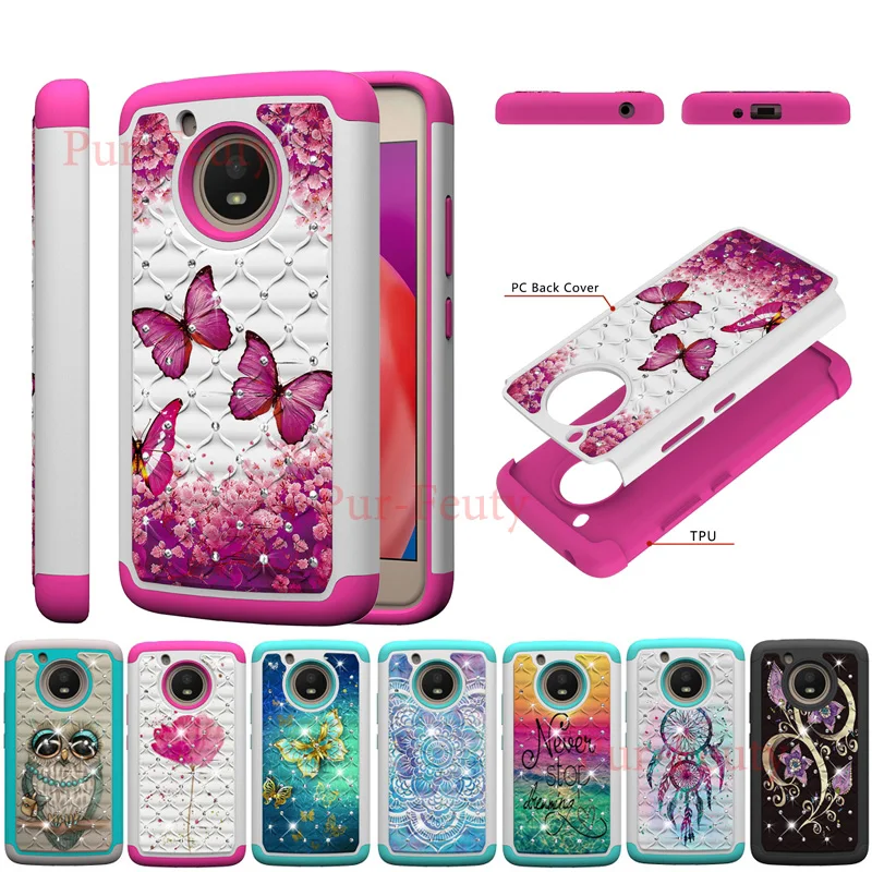 

Shiny Case for Moto E4 XT1768 XT1767 Rugged hybrid 2-layer armor cover US Version For Motorola Moto E4 E 4 4th Gen XT1769 XT1760