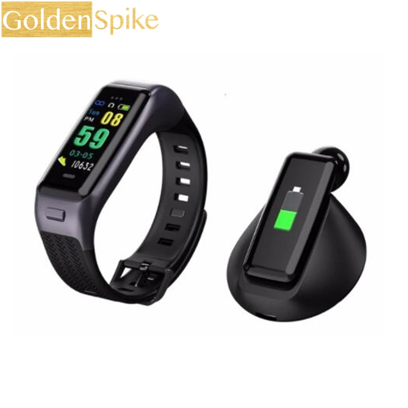 

B03 Smart Wristband & Bluetooth Headset IPX7 Waterproof With Mic Activity Fitness Tracker Band BRIM Smart Bracelet PK huawei B2