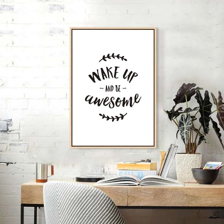 inspirational quote canvas posters black white canvas - aliexpresscom