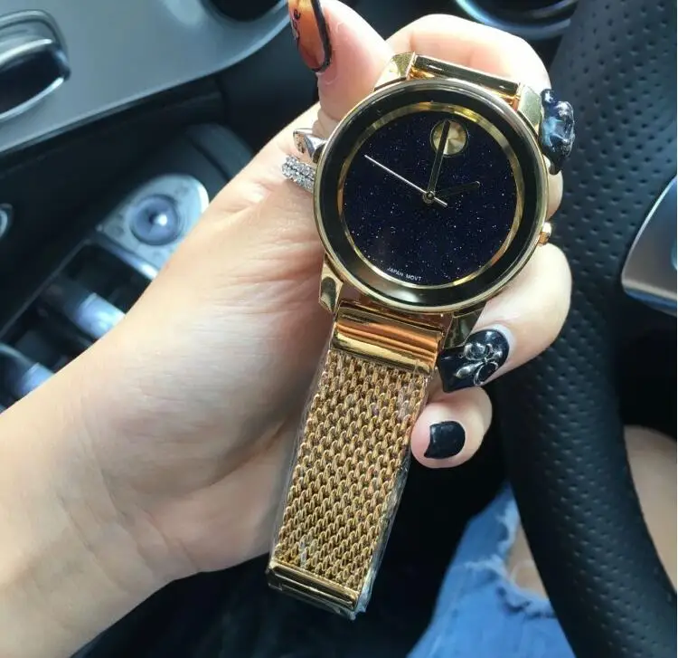 Высококачественные роскошные женские кварцевые часы женские золотые часы. модный подарок часы со стразами женские черные наручные часы Mashali - Цвет: gold