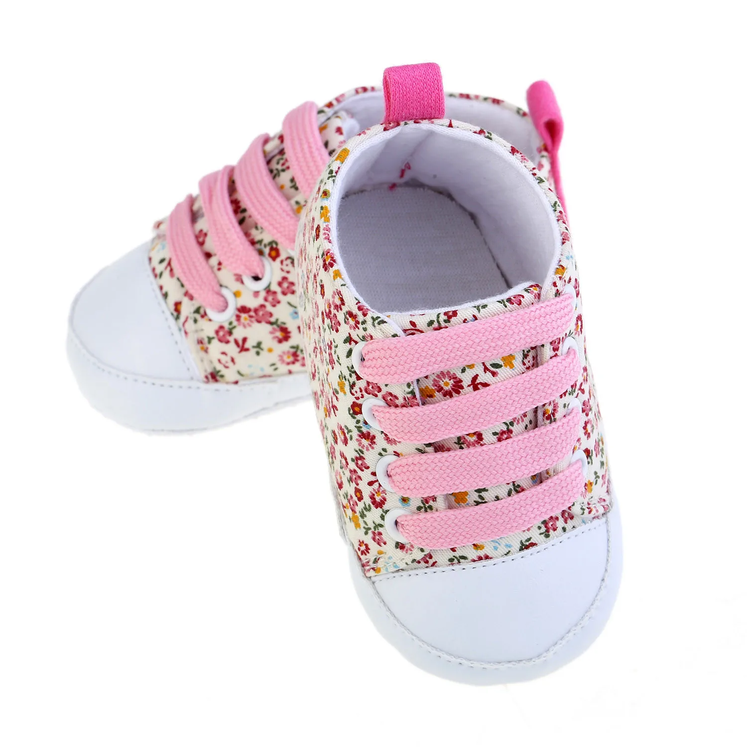 

Toddler Soft Soled Anti-slip Baby Canvas Floral Shoes baby boy girls Anti-slip Prewalker Sneakers 0-18M