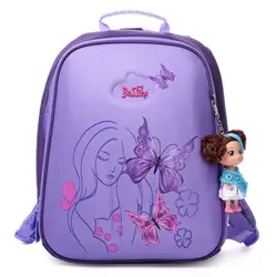 Высокое качество детский школьный рюкзак нейлоновые непромокаемые ортопедические школьные сумки для девочки первичный класс 1-5 Детская