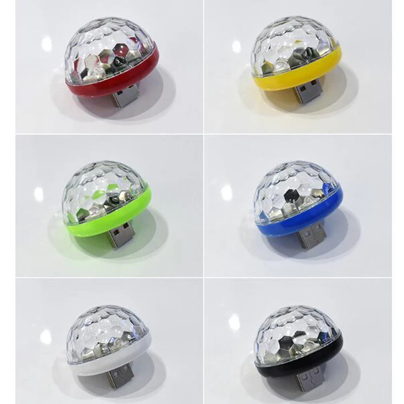 رومانسية LED ليلة كشاف ضوئي الصوت التحكم مضيئة اللعب RGB كريستال الكرة USB الجدة ضوء المتابعة لعب للأطفال لعبة