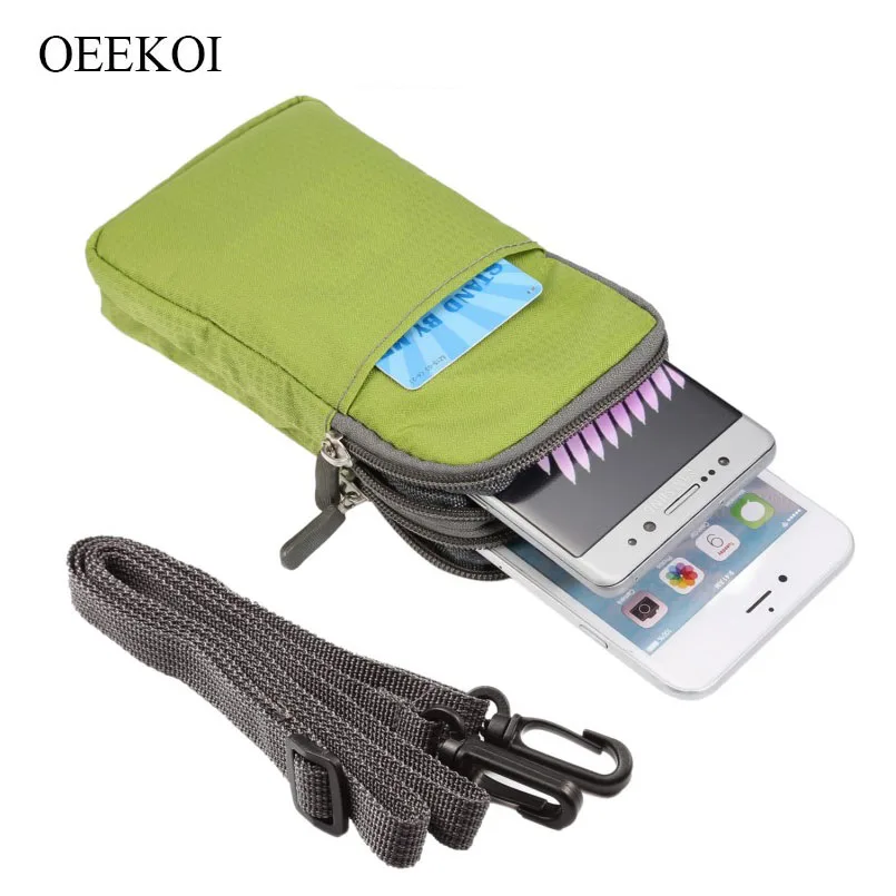 

OEEKOI Multi-Function Belt Clip Sport Bag Pouch Case for bq 5514G Strike Power/5520L Silk/6200L Aurora/5015L First/5300G Velvet