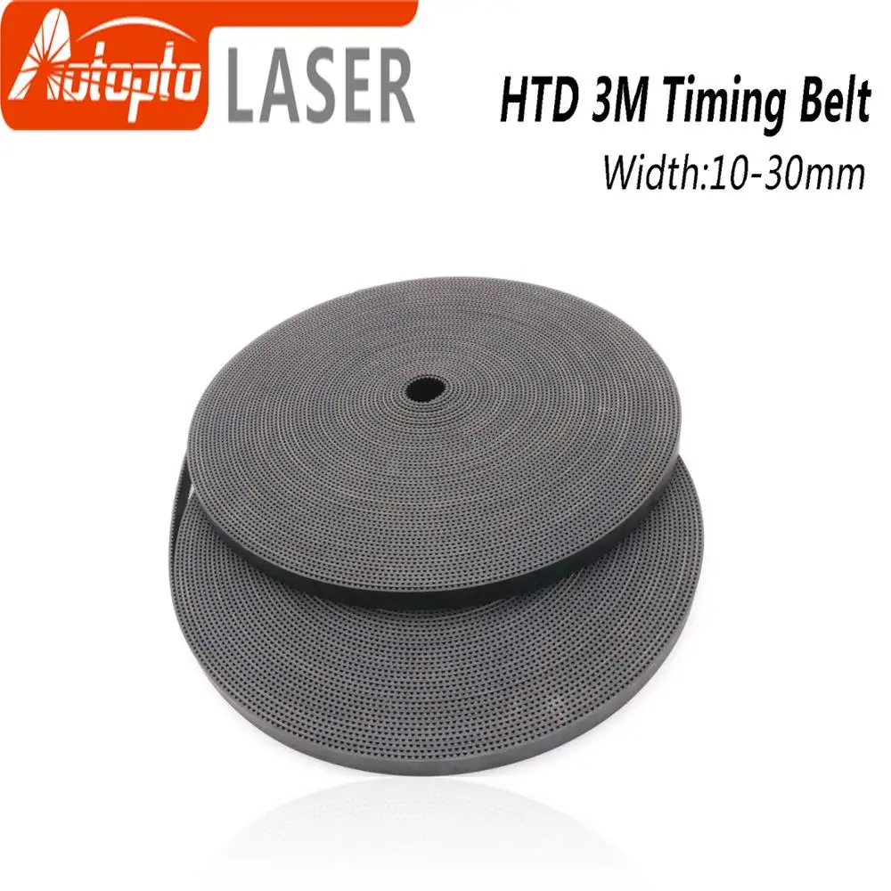 High Quality HTD3M PU Open Belt 3M 10mm - 40mmTiming Transmission Belt 3M Polyurethane for CO2 Laser Engraving Cutting Machine