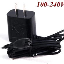 1 шт. A00390 заменить Глава AC DC США Plug Зарядное устройство Мощность Шнур адаптер для эпилятора Philips S538 S550 S551 QG3340 QG3250 S100 S101 S106